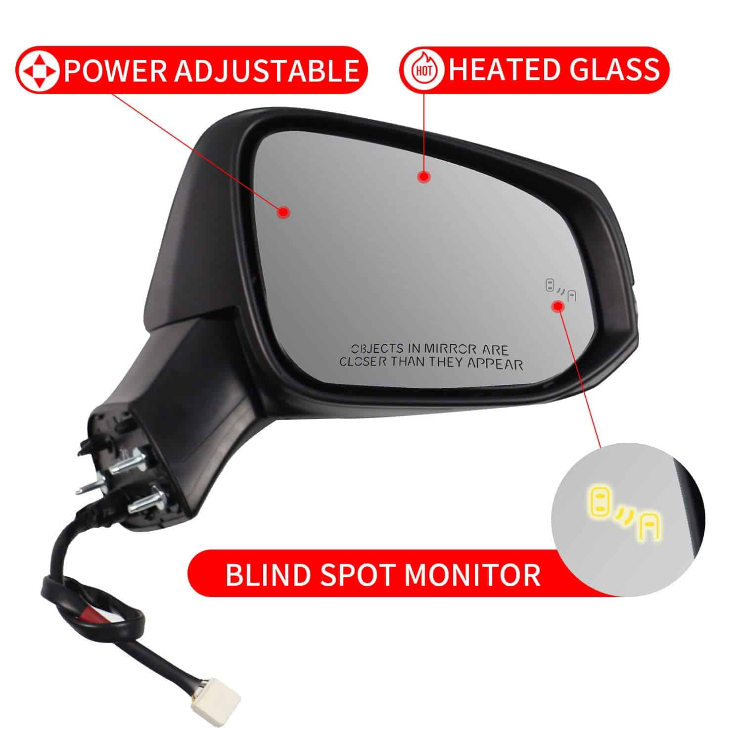 Espejo lateral Marretoo para Toyota RAV4 del lado del - Imagen 4