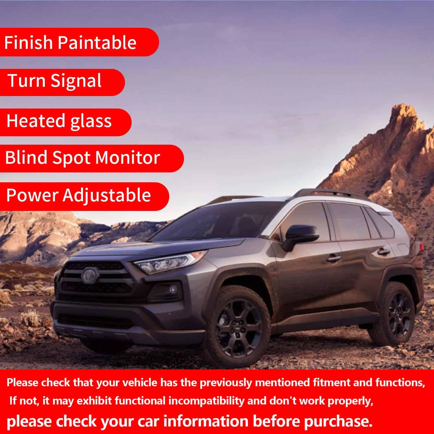 Espejo Lateral Marretoo para Toyota RAV4 - Lado del - Imagen 5