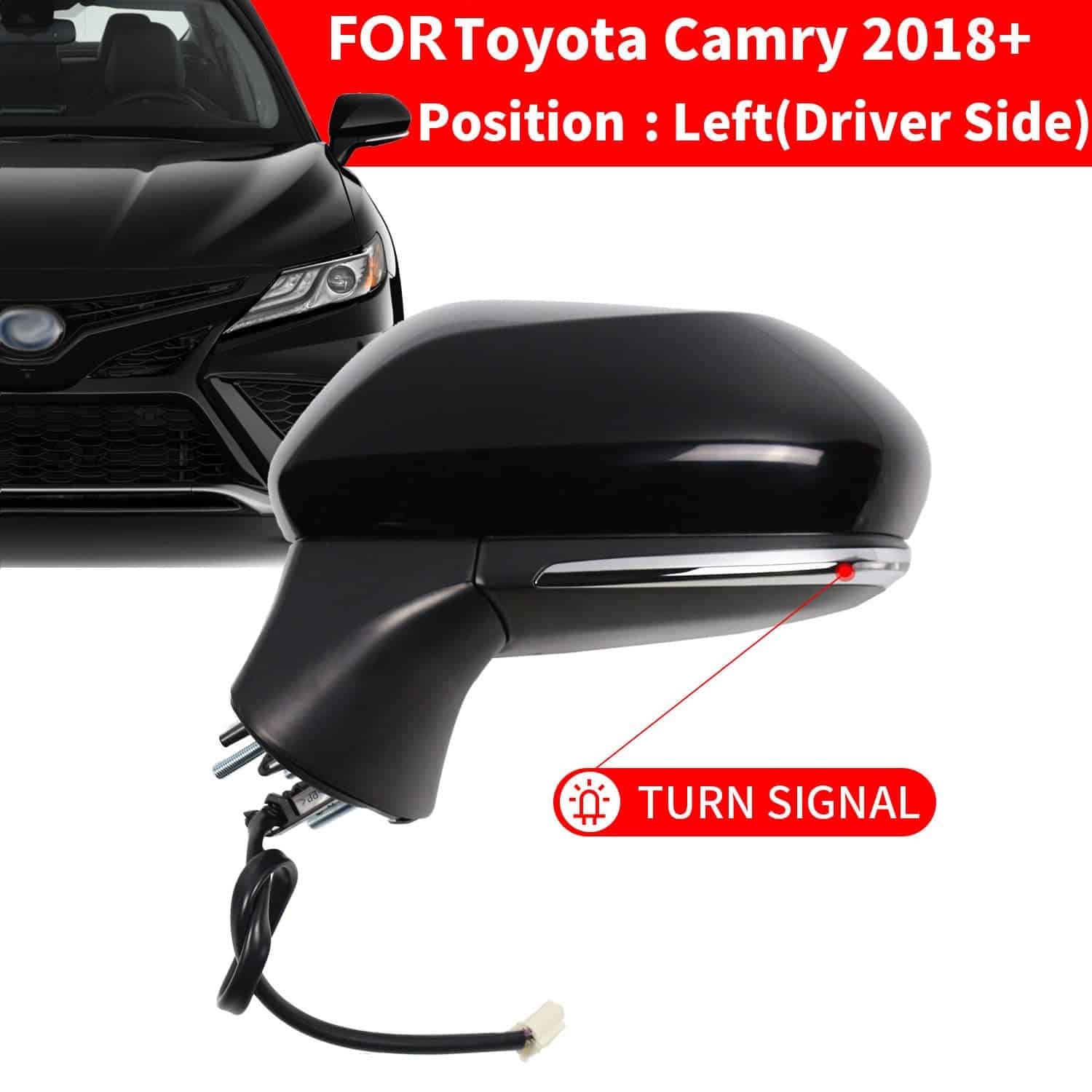 Espejo Lateral Marretoo para Toyota Camry Lado del - Imagen 3