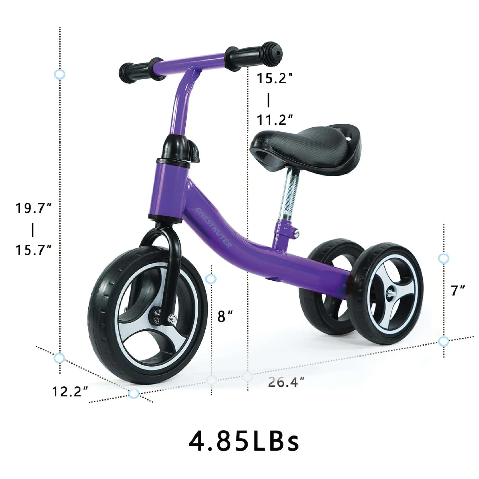 Bicicleta de Equilibrio para Bebés CHESTNUTER, Regalos para - Imagen 4