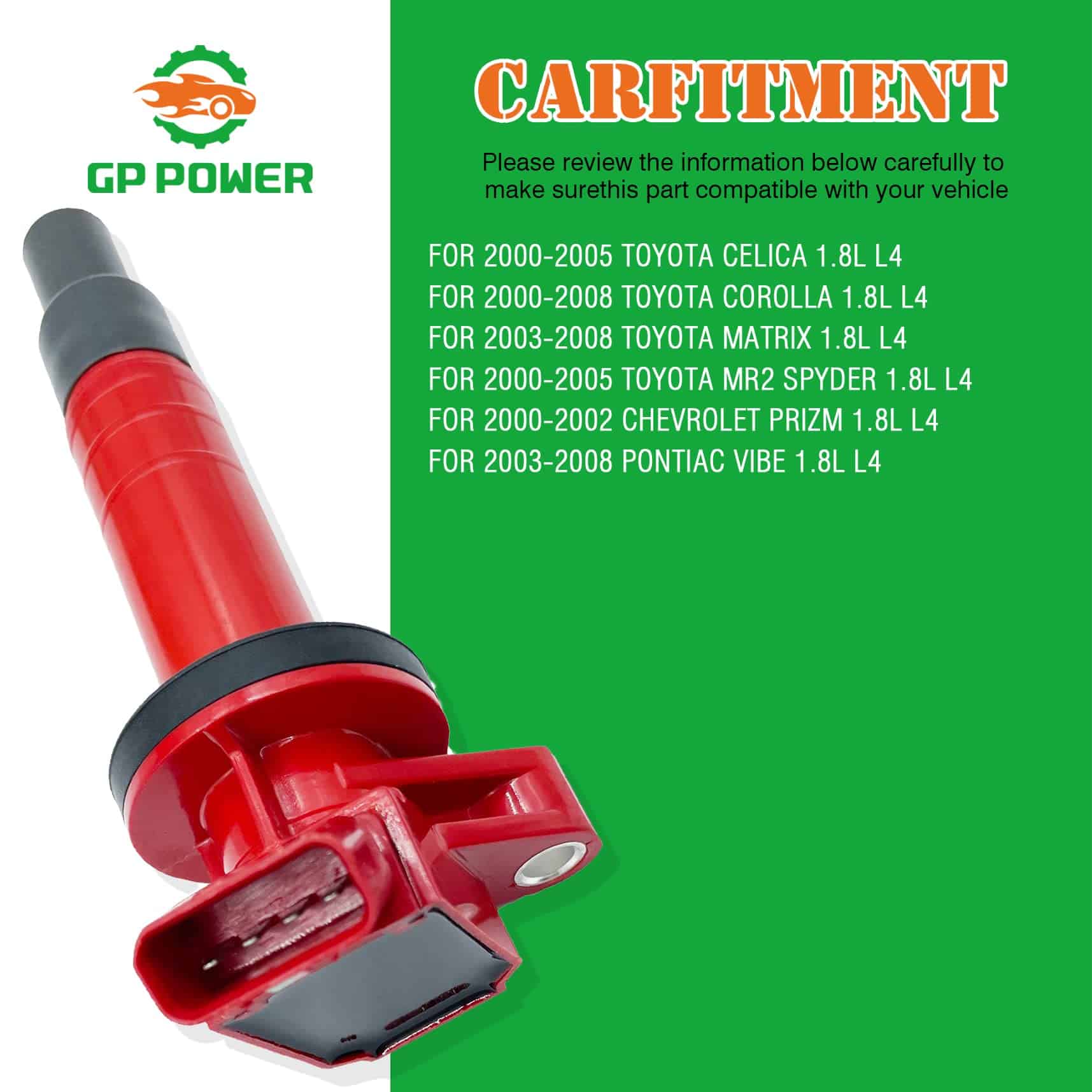 PACK DE 4 BOBINAS DE ENCENDIDO GP POWER 90919-02239 - Imagen 5