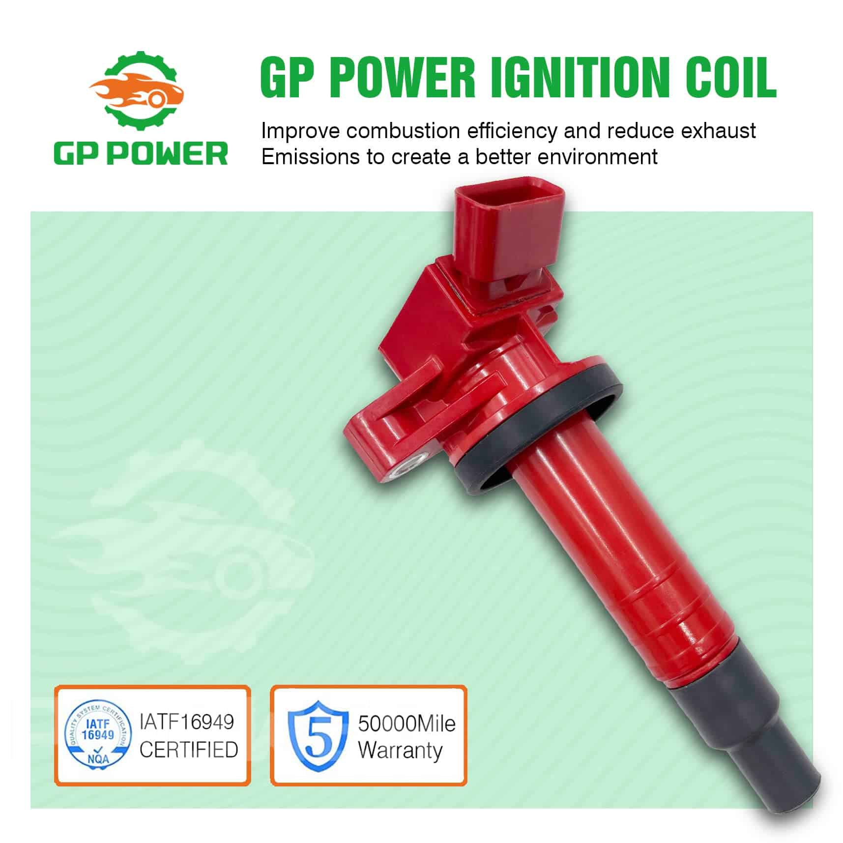 PACK DE 4 BOBINAS DE ENCENDIDO GP POWER 90919-02239 - Imagen 7