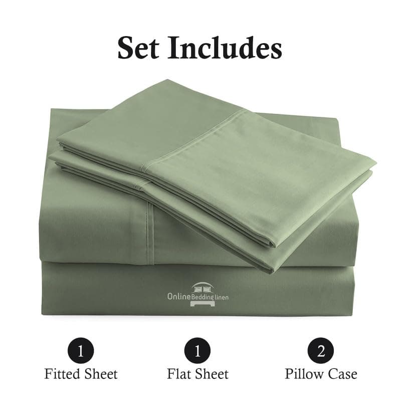 Juego de sábanas cortas king - 4 piezas 800 hilos 100% - Imagen 6