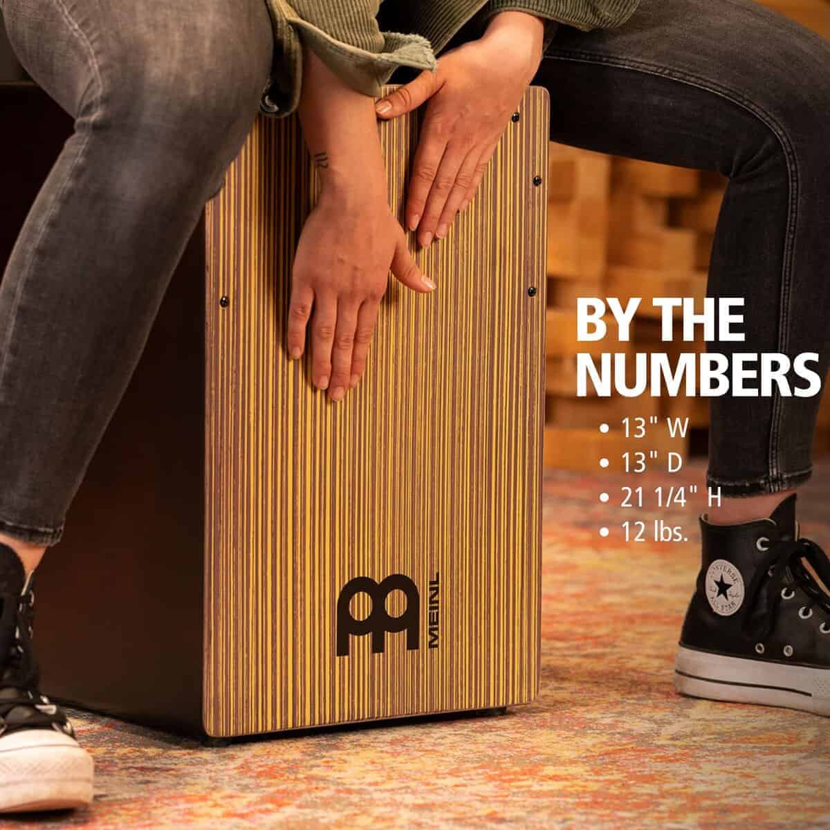 Meinl Percusión Jumbo Backbeat Cajon de Bajo con Orificio - Imagen 4