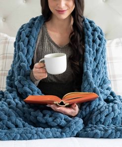 Manta de Punto Chunky SAMIAH LUXE 50x60", Manta de Punto