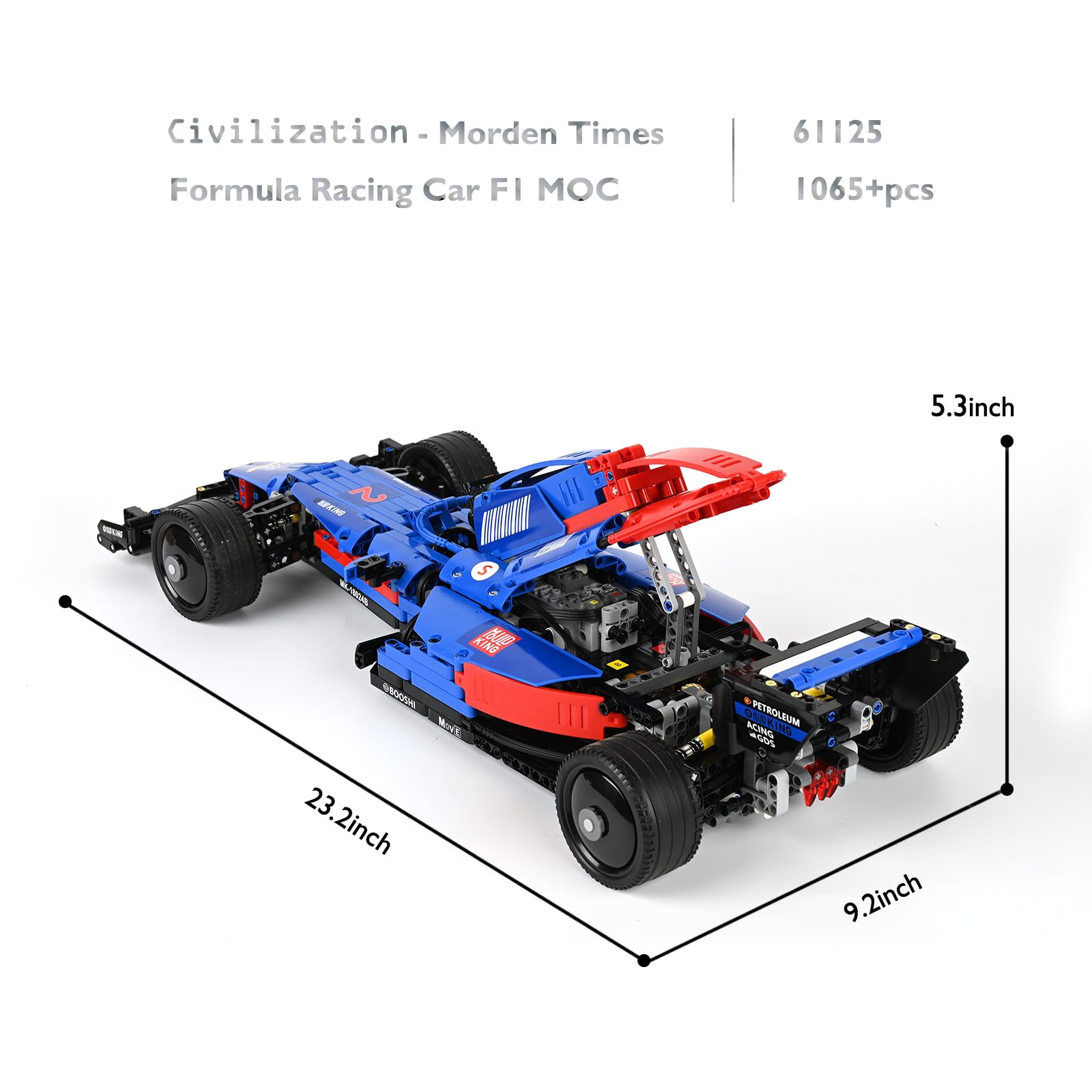 JMBricklayer Set de Construcción de Coche de Carreras F1 - Imagen 4