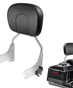 PBYMT Respaldo desmontable cromado para pasajero compatible