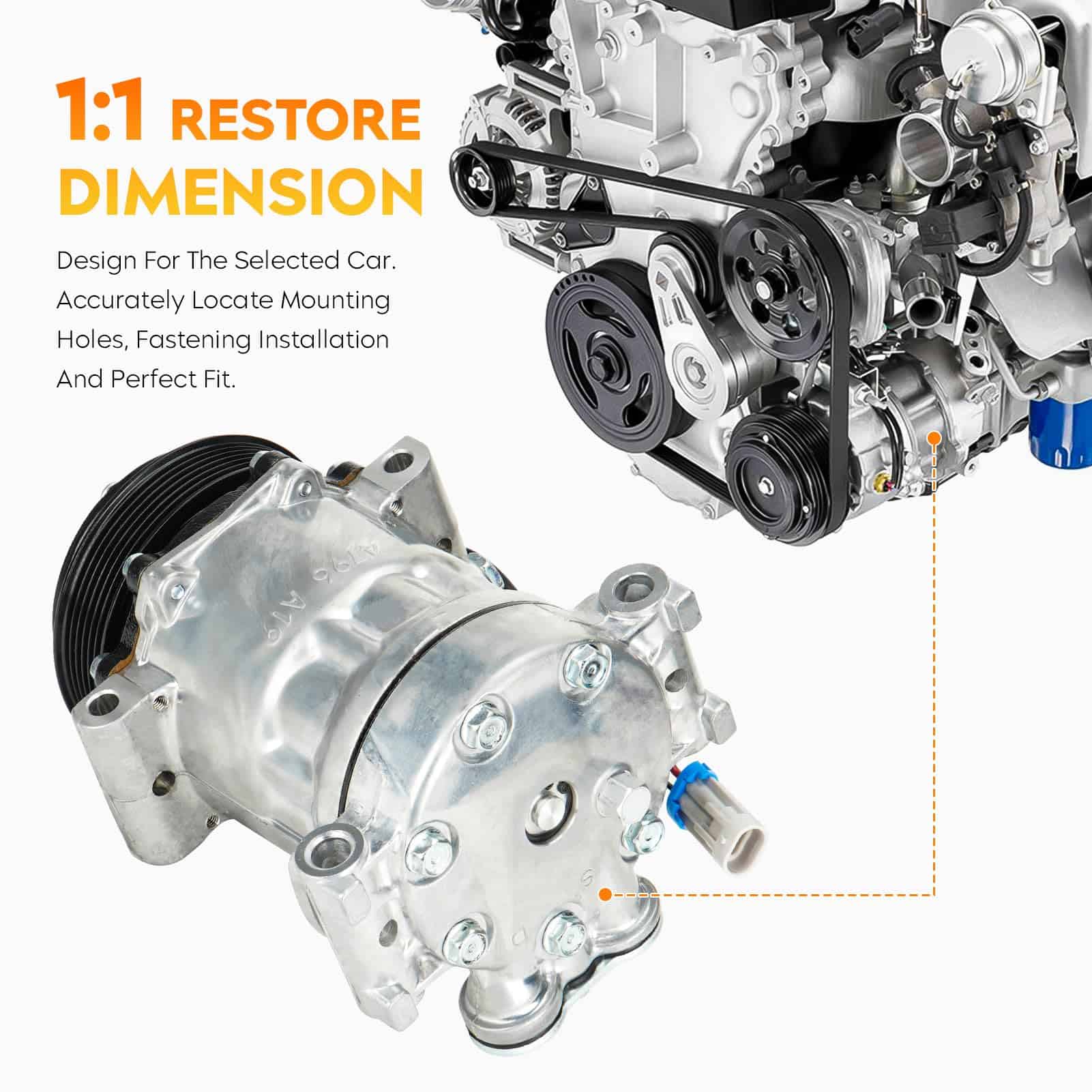 Compresor de Aire Acondicionado y Embrague -zu Hombre - Imagen 4