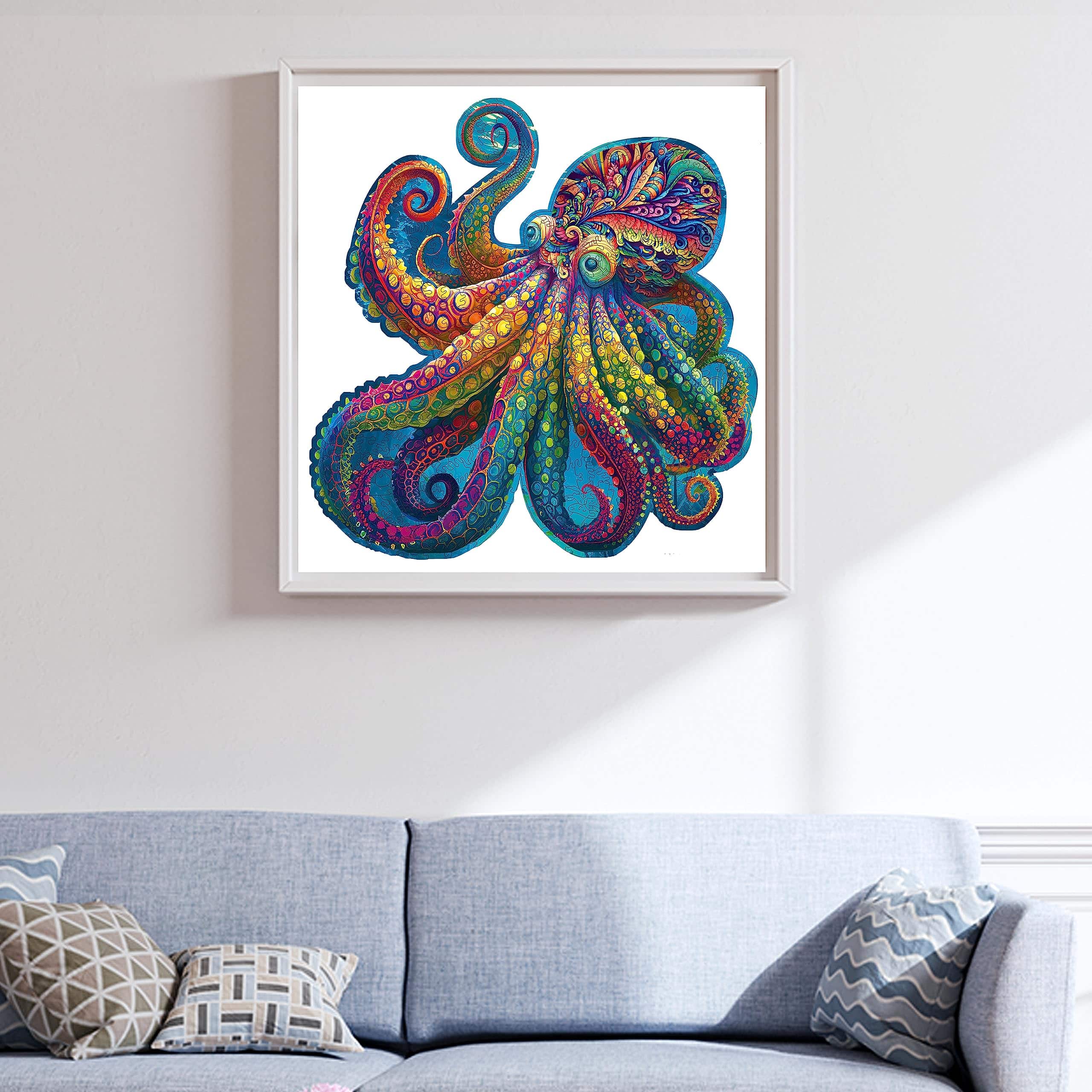 Rompecabezas de madera único Mys Aurora - Pulpo de Ágata, - Imagen 7