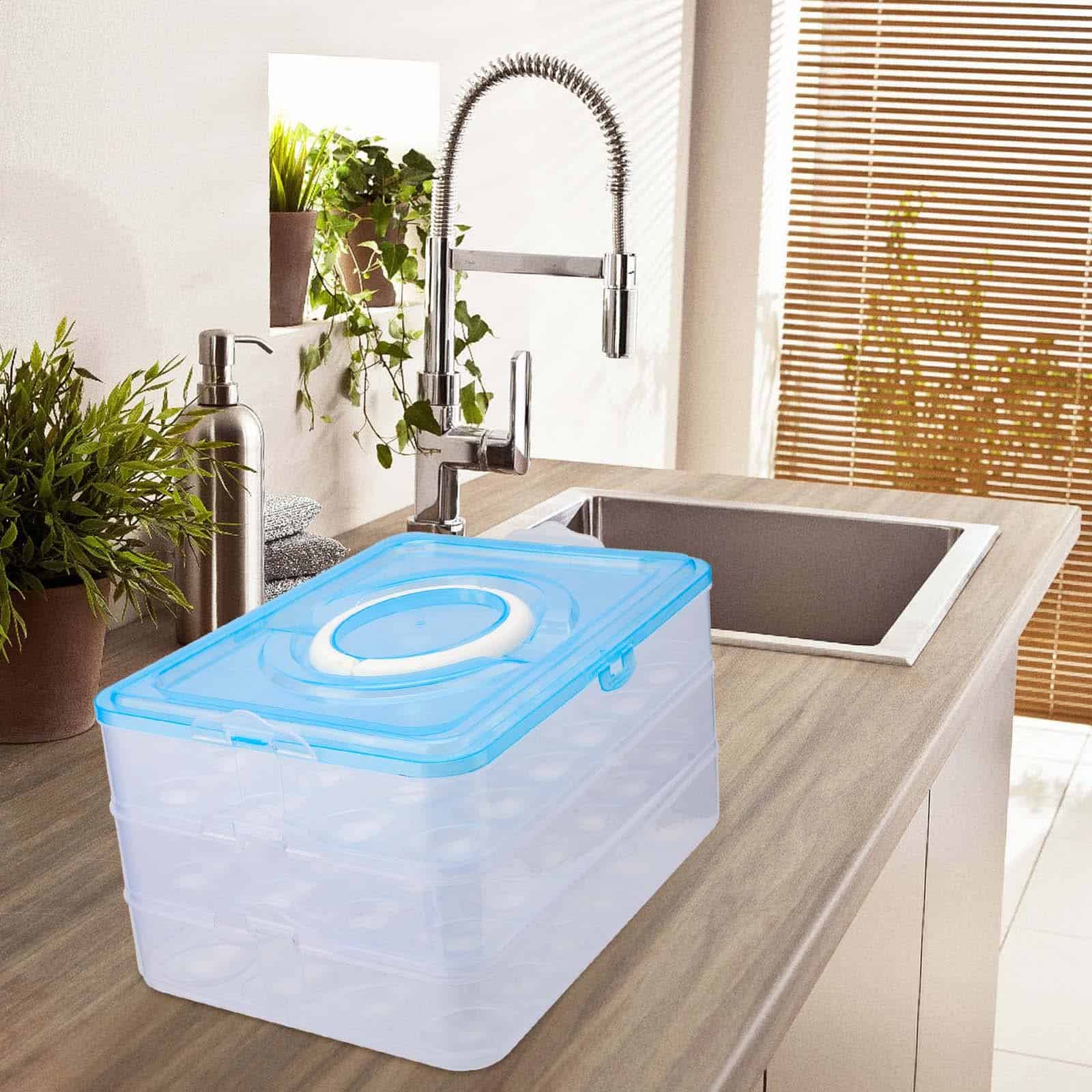 Portador de Huevos Rellenos de 3 Niveles SINJEUN, Portador - Imagen 8