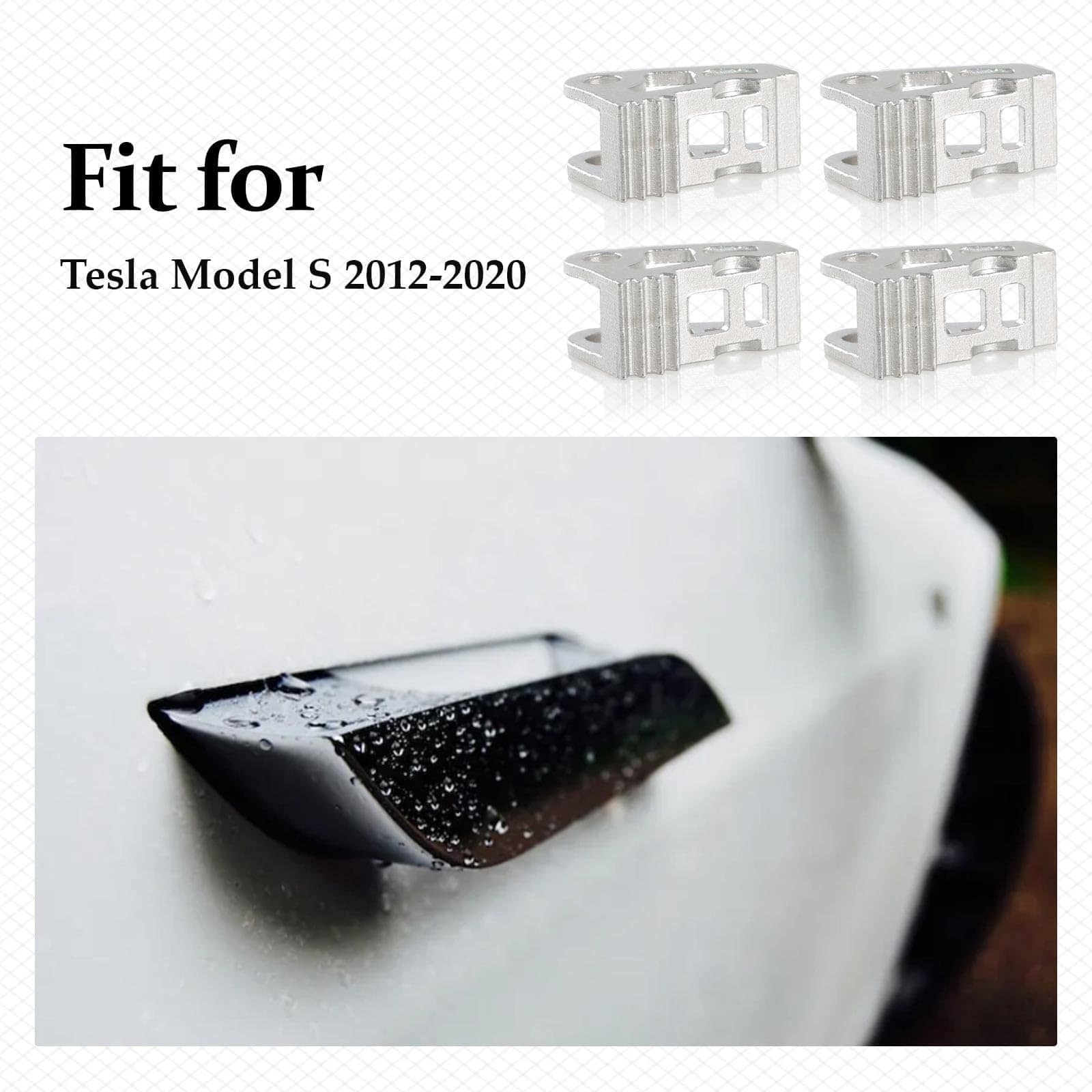 KPALAG 4Pcs Mejorado de Acero Inoxidable Manija Exterior de - Imagen 4