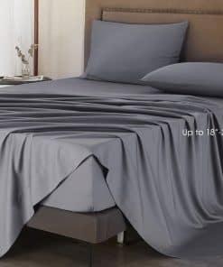 Juego de sábanas California King Ivellow -Gris