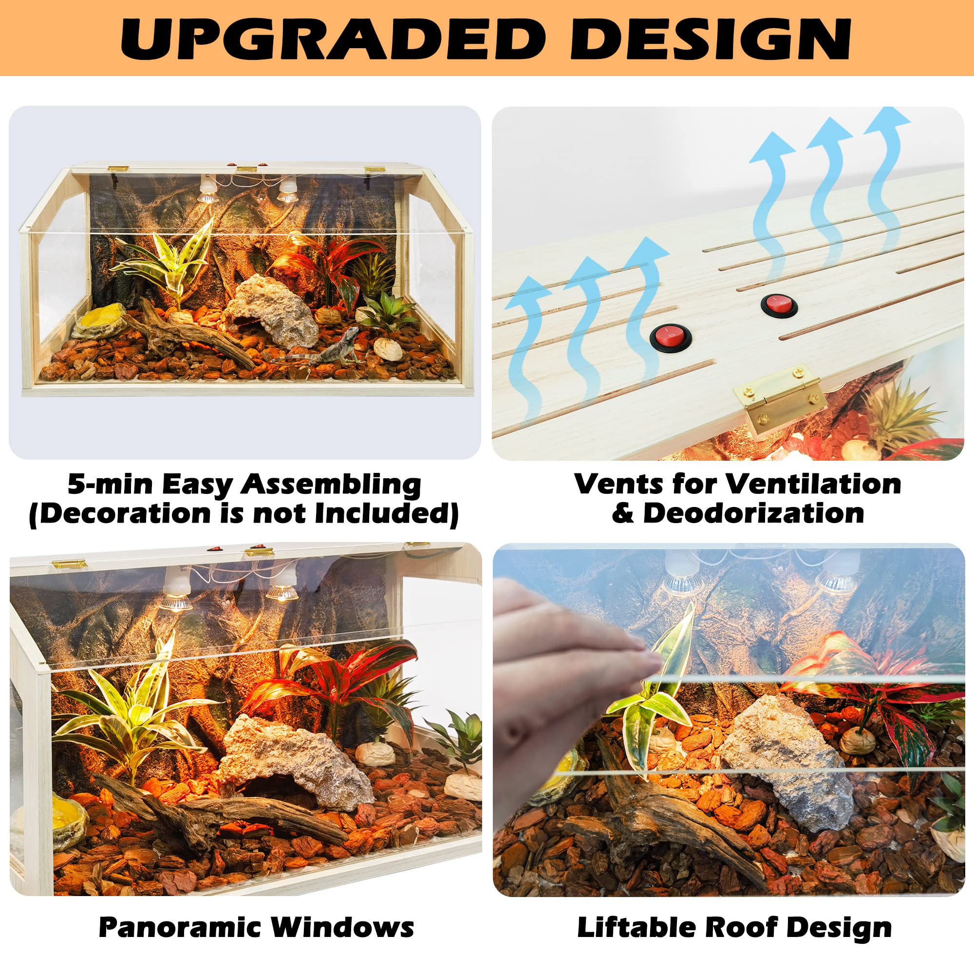 Terrario para lagartos Prolee de 21 galones a 68 galones - Imagen 4