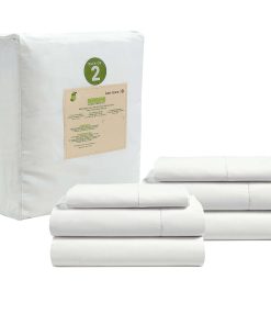 Juego de Sábanas para Cama Twin XL Blanco de Algodón
