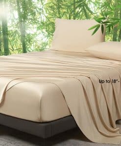 Juego de Sábanas King Size de 100% -Beige