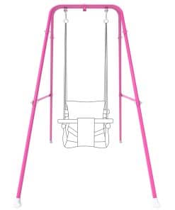 Soporte de columpio para niños, Marco de -Rosa
