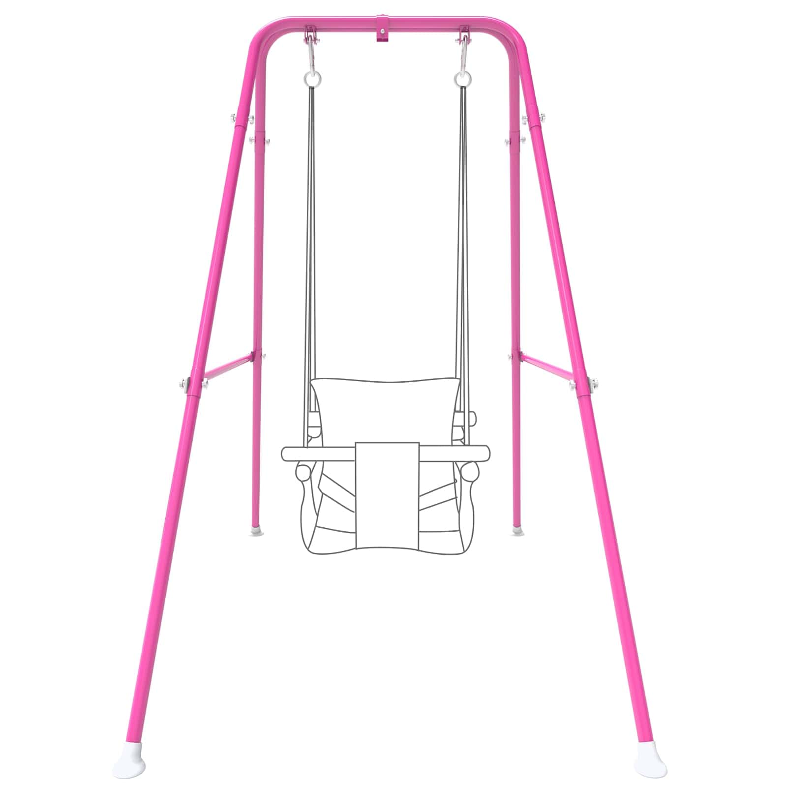 Soporte de columpio para niños, Marco de -Rosa