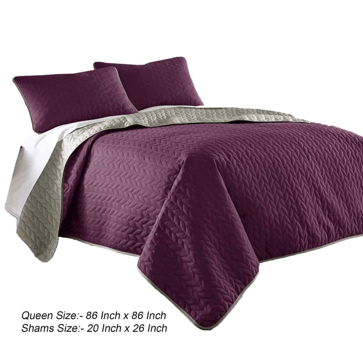 Conjunto de Cubrecamas Reversible Eva de 3 Piezas para Cama - Imagen 6