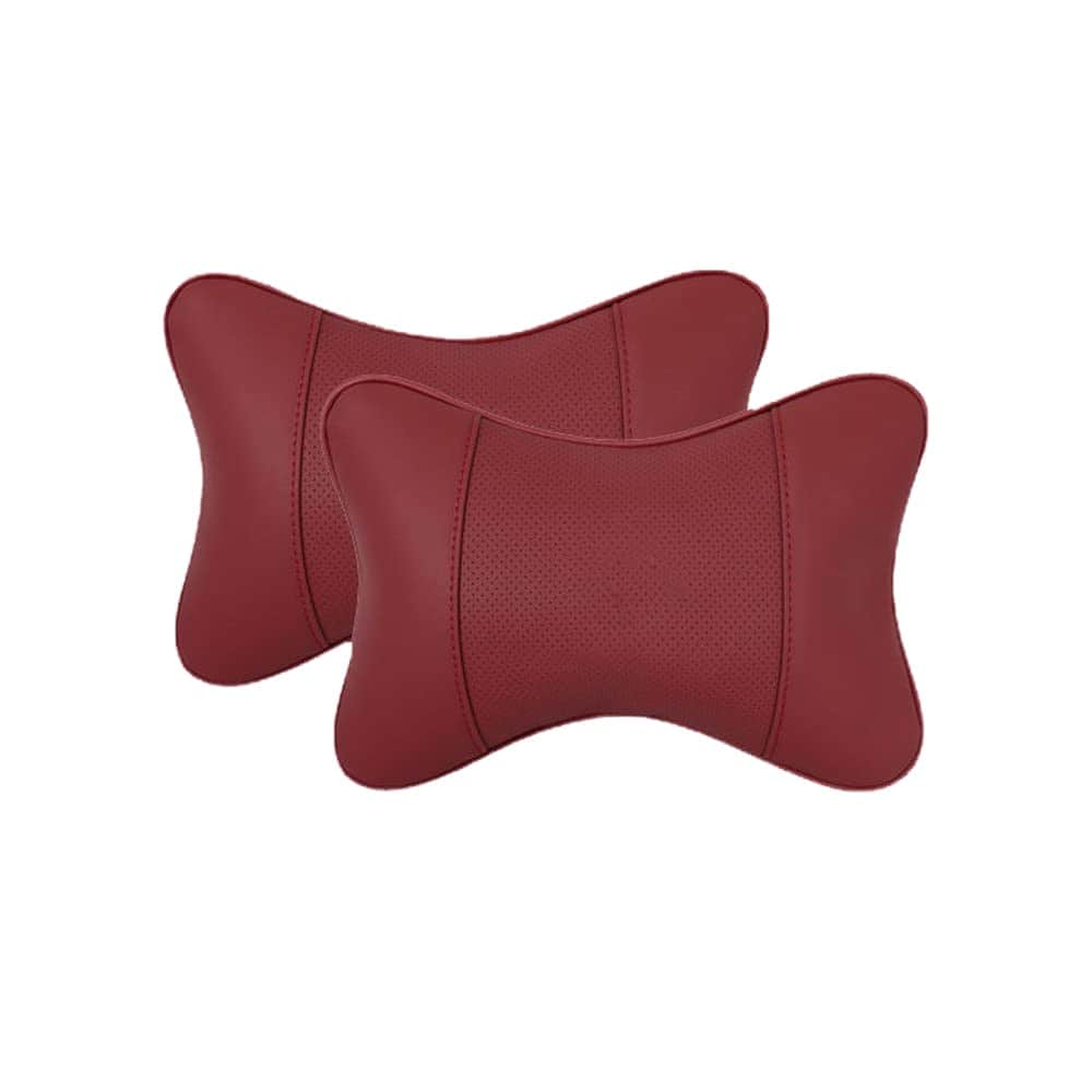 Cojín para el Cuello de Coche de 2 Piezas en Cuero de PU