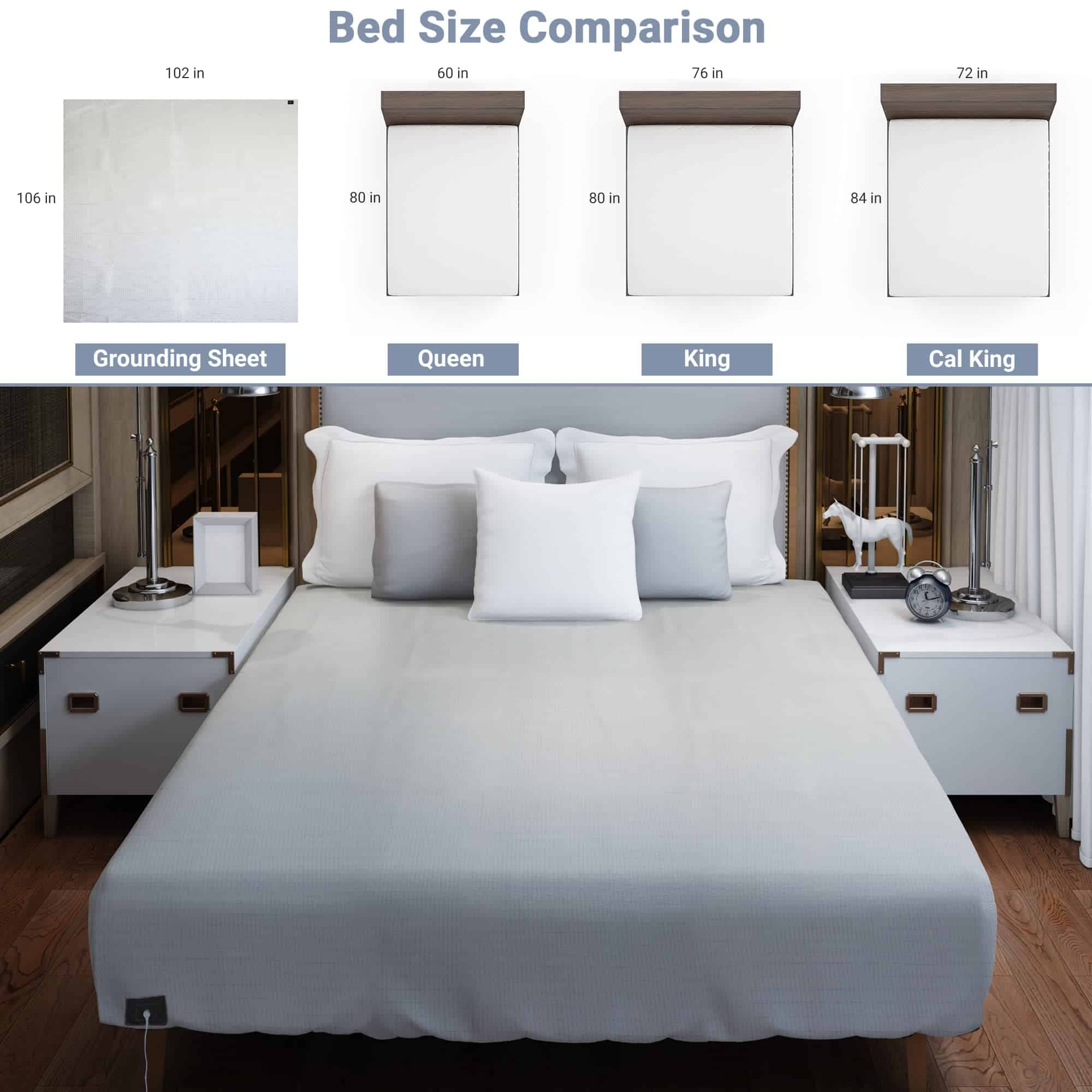 Sábana de conexión a tierra tamaño King es una de las - Imagen 7