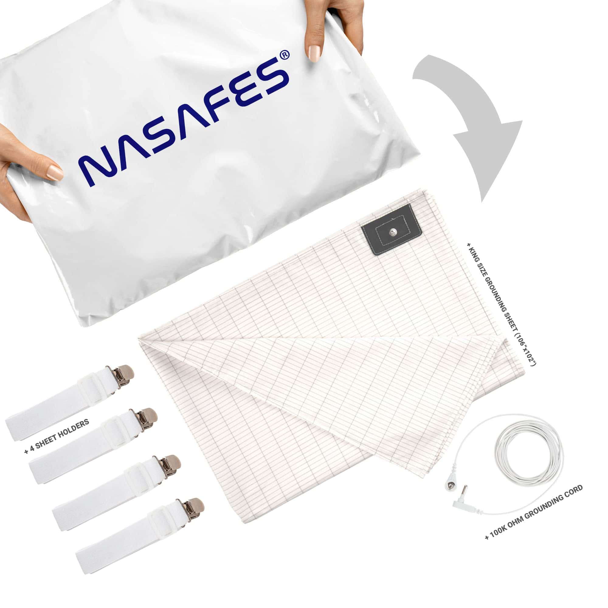 Sábana de conexión a tierra tamaño King es una de las - Imagen 9