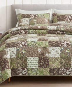 Set Edredón Bohemio Leilani de Algodón Lavado de 3 Piezas