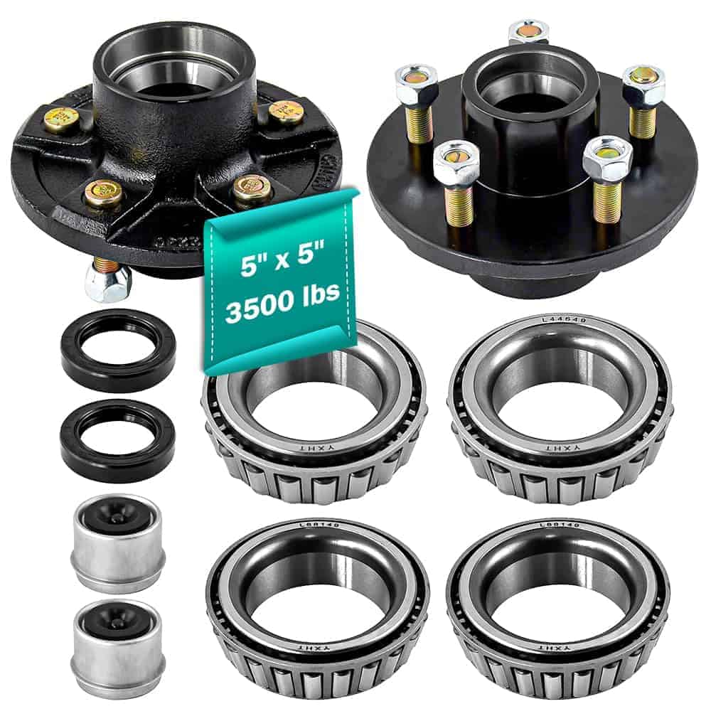 Kit de eje de remolque JADODE 5 pernos 5 para 3500 lbs