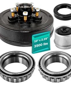 Kit de tambor de freno de remolque JADODE 10" x 2-1/4" 5 en