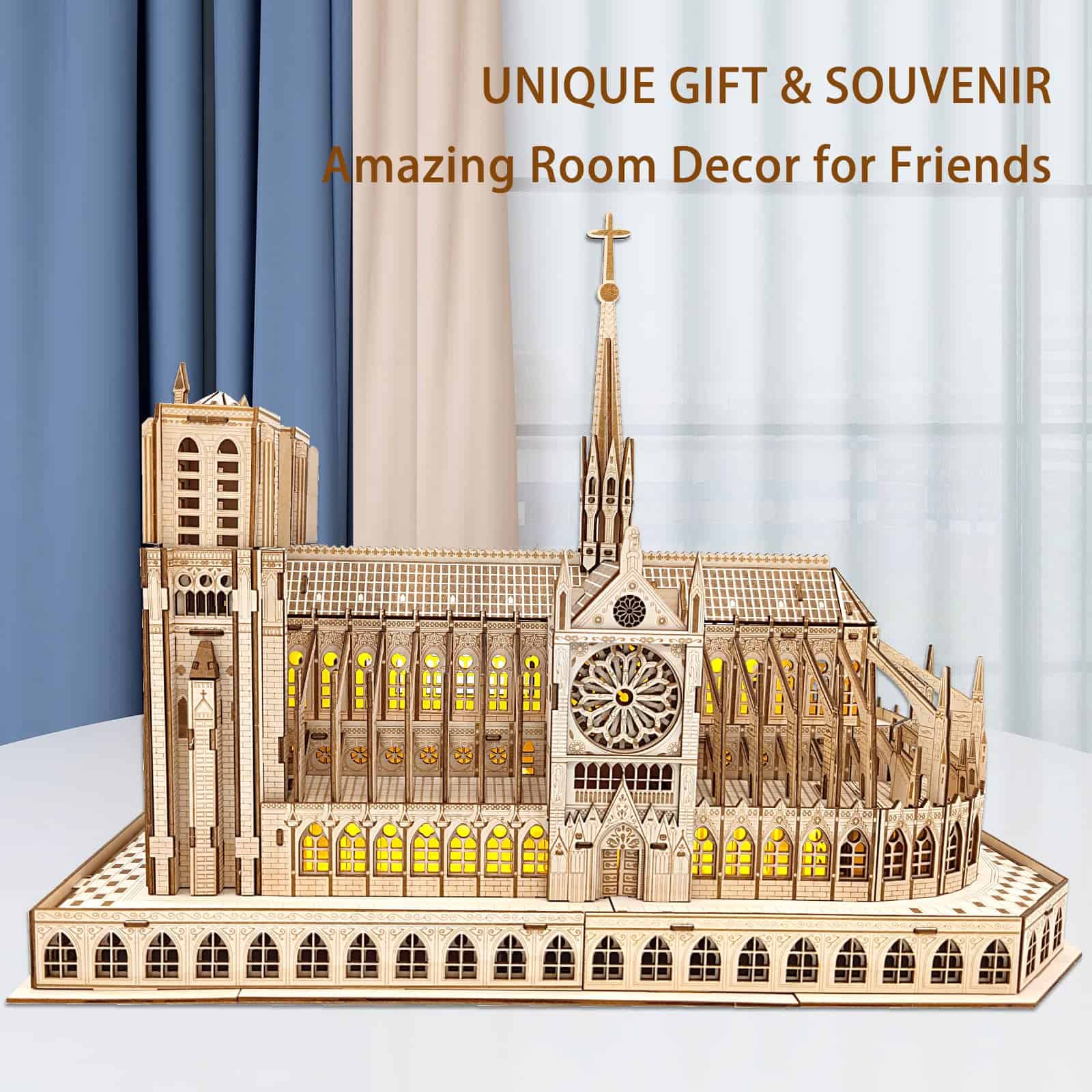 Rompecabezas de madera 3D para adultos, Kits de modelos de - Imagen 8