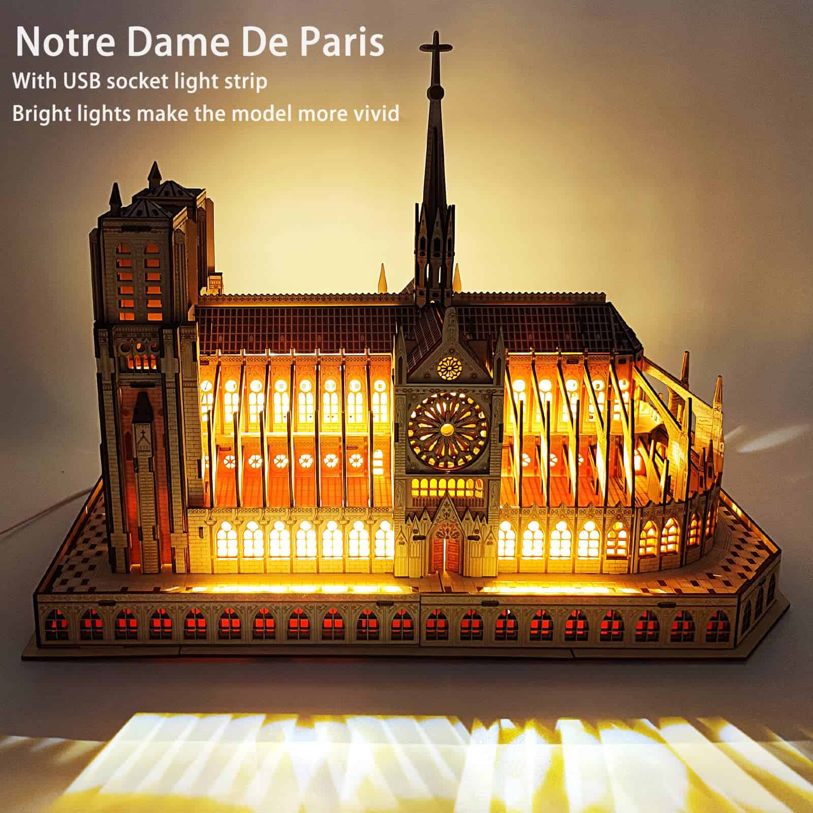 Rompecabezas de madera 3D para adultos, Kits de modelos de - Imagen 3