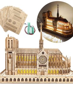 Rompecabezas de madera 3D para adultos, Kits de modelos de