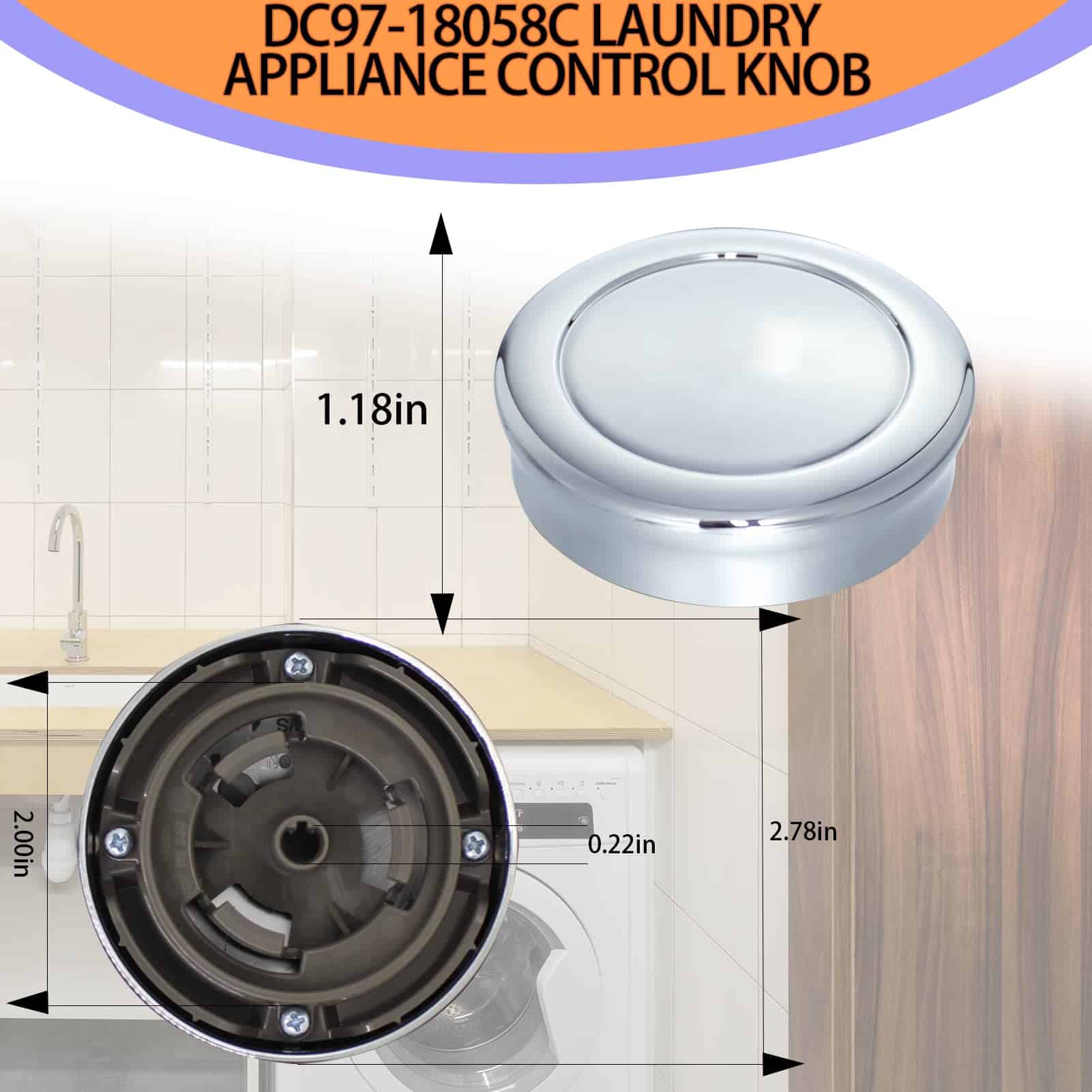 2024 Perilla de Control de Electrodomésticos de Lavandería - Imagen 4