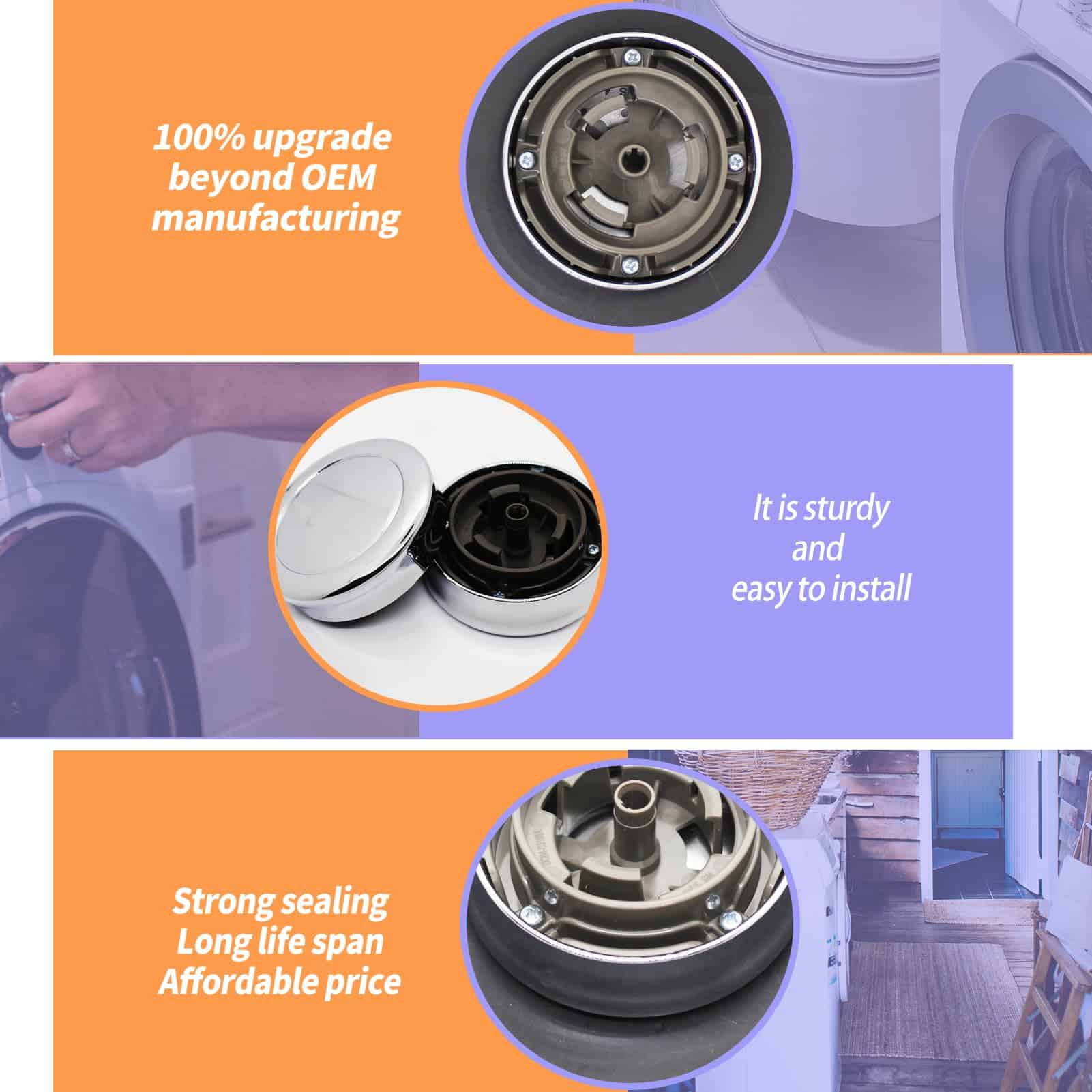 2024 Perilla de Control de Electrodomésticos de Lavandería - Imagen 3