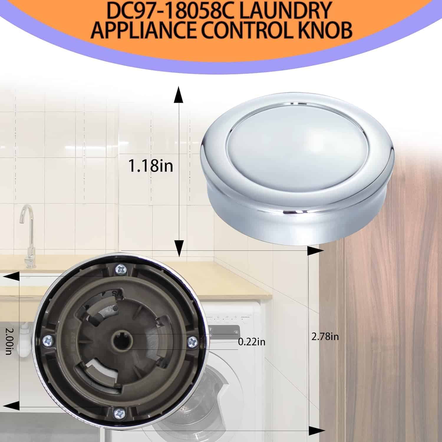 Perilla de control para lavandería DC97-18058C actualizada - Imagen 4