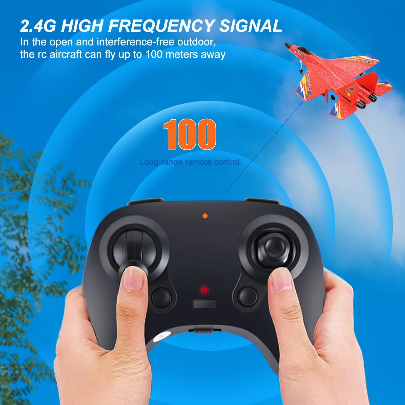 Avión a Control Remoto OUSEXI para Niños Niñas, Avión RC - Imagen 6