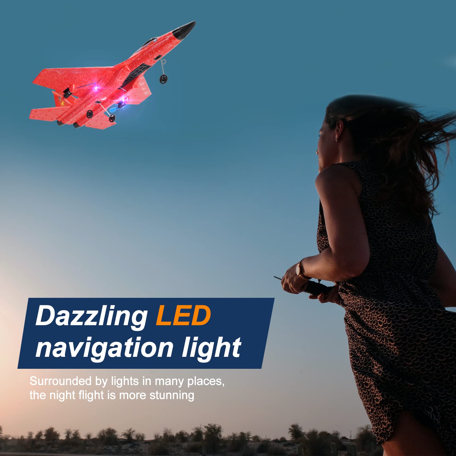 Avión a Control Remoto OUSEXI para Niños Niñas, Avión RC - Imagen 8