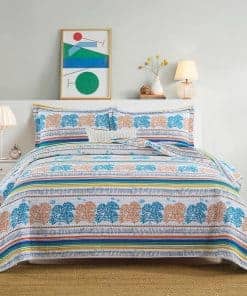 Edredón King Size PERHOM - Juego de 3 piezas 100% algodón