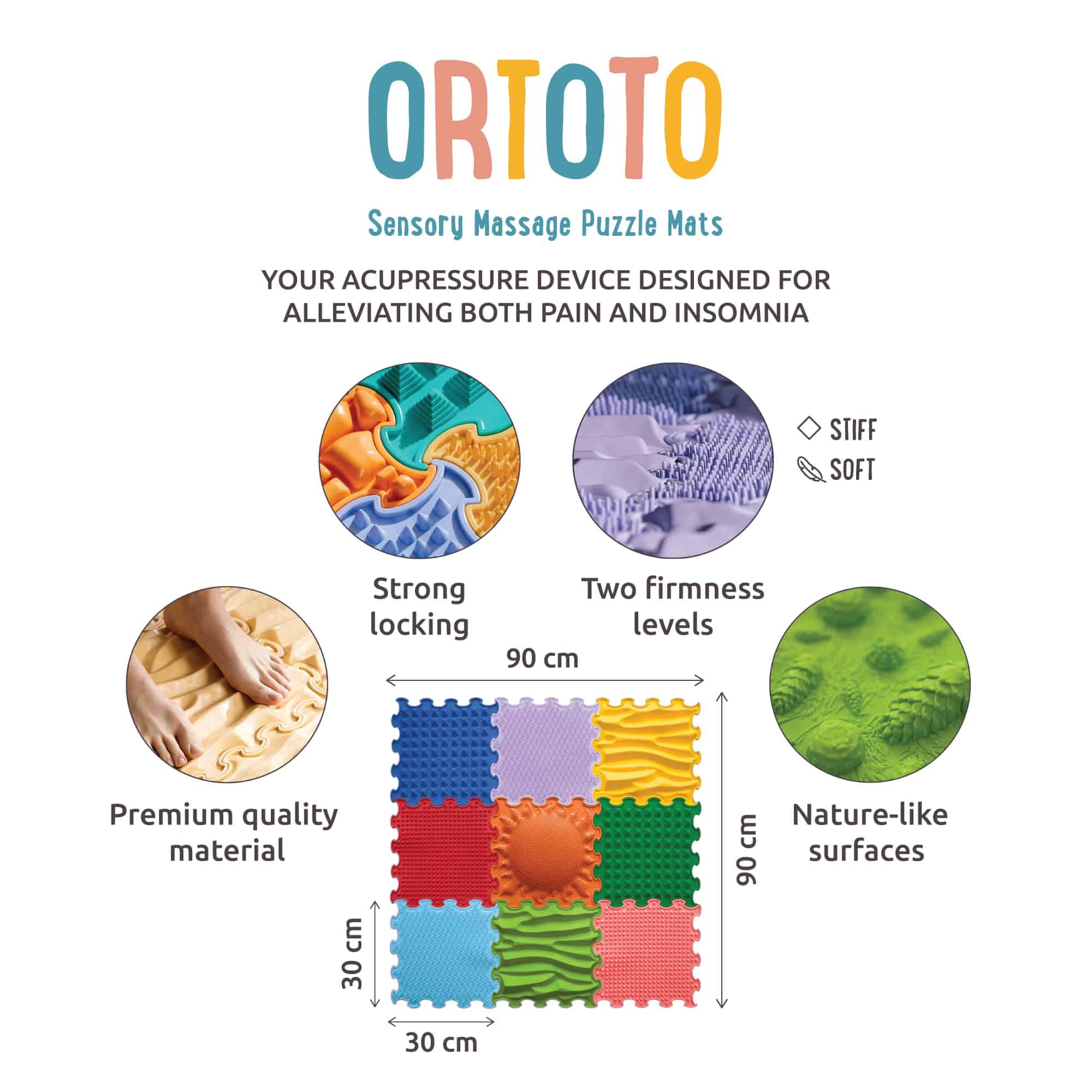 Juego de tapetes de juego sensorial ORTOTO - Tapete - Imagen 3