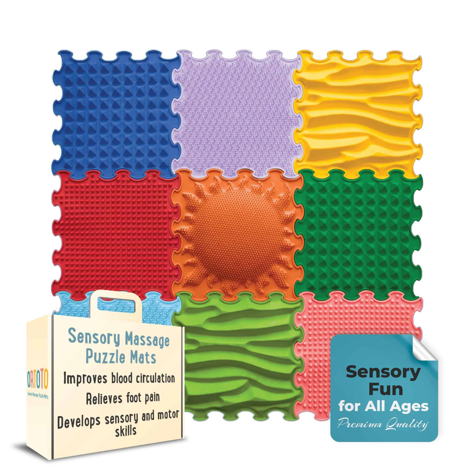 Juego de tapetes de juego sensorial ORTOTO - Tapete