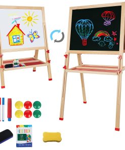 Caballete de madera ajustable para niños, Caballete de arte