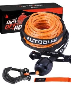 Juego de Cuerda Sintética para Malacate 1/4" x 50ft con