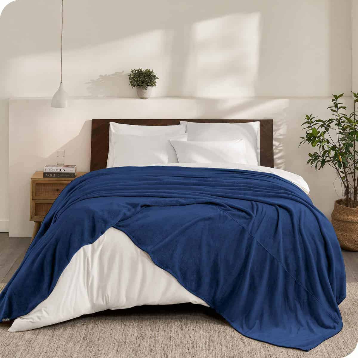 Manta Gigante Bare Home - Azul Oscuro - Manta de Microplush - Imagen 7