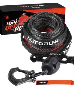 Kit de Cuerda Sintética para Malacate 1/4" x 50ft con Funda