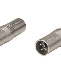 (2) Dos Auténticos Acopladores de Conector XLR Macho a XLR