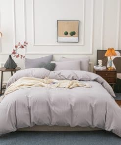 Funda de Edredón de Algodón Lavado Queen Ultra Suave 100%