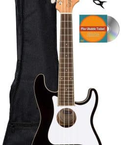 Ukelele Fender Fullerton Stratocaster Concert Size - Negro
