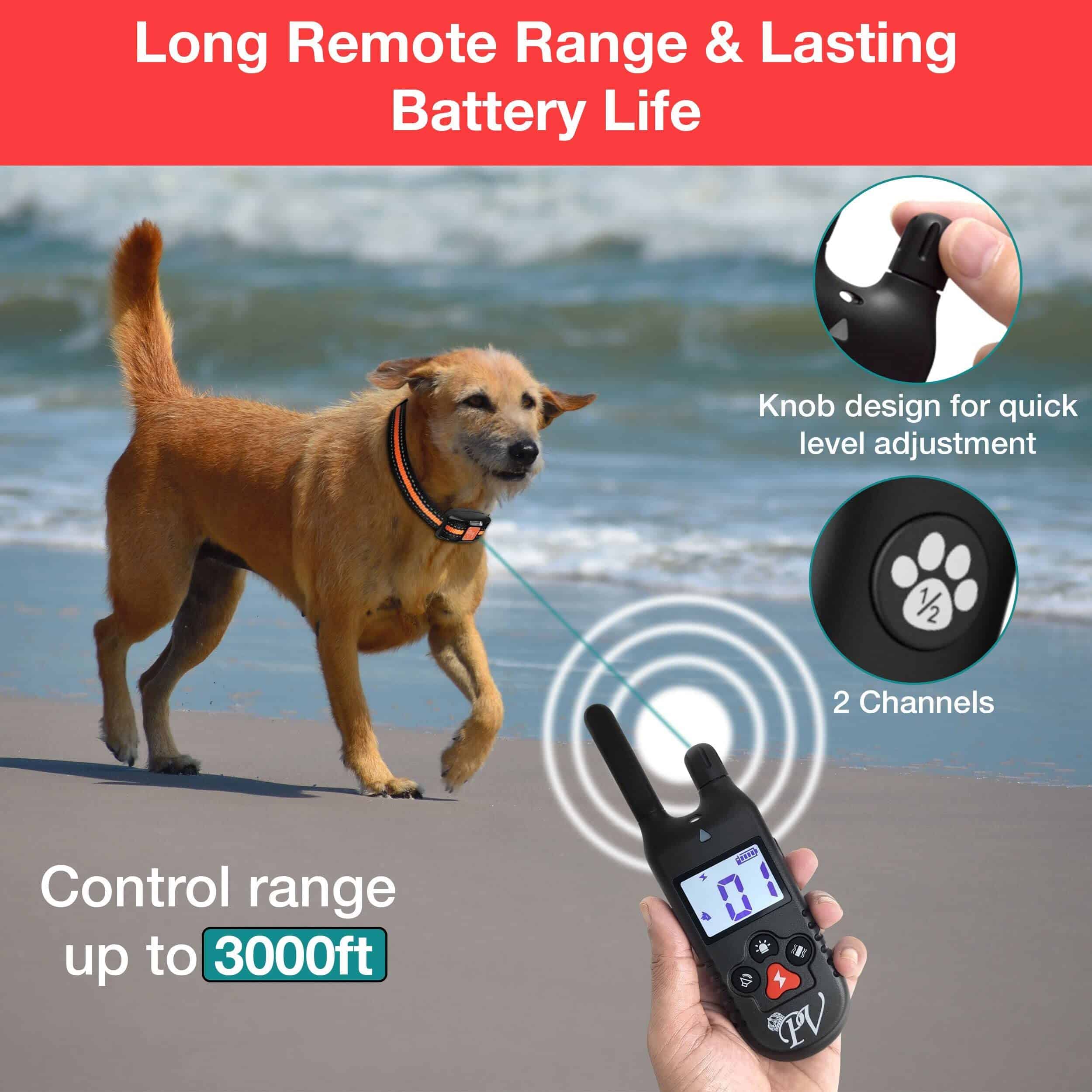 Collar de entrenamiento para perros para 2 perros, alcance - Imagen 4
