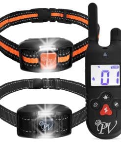 Collar de entrenamiento para perros para 2 perros, alcance
