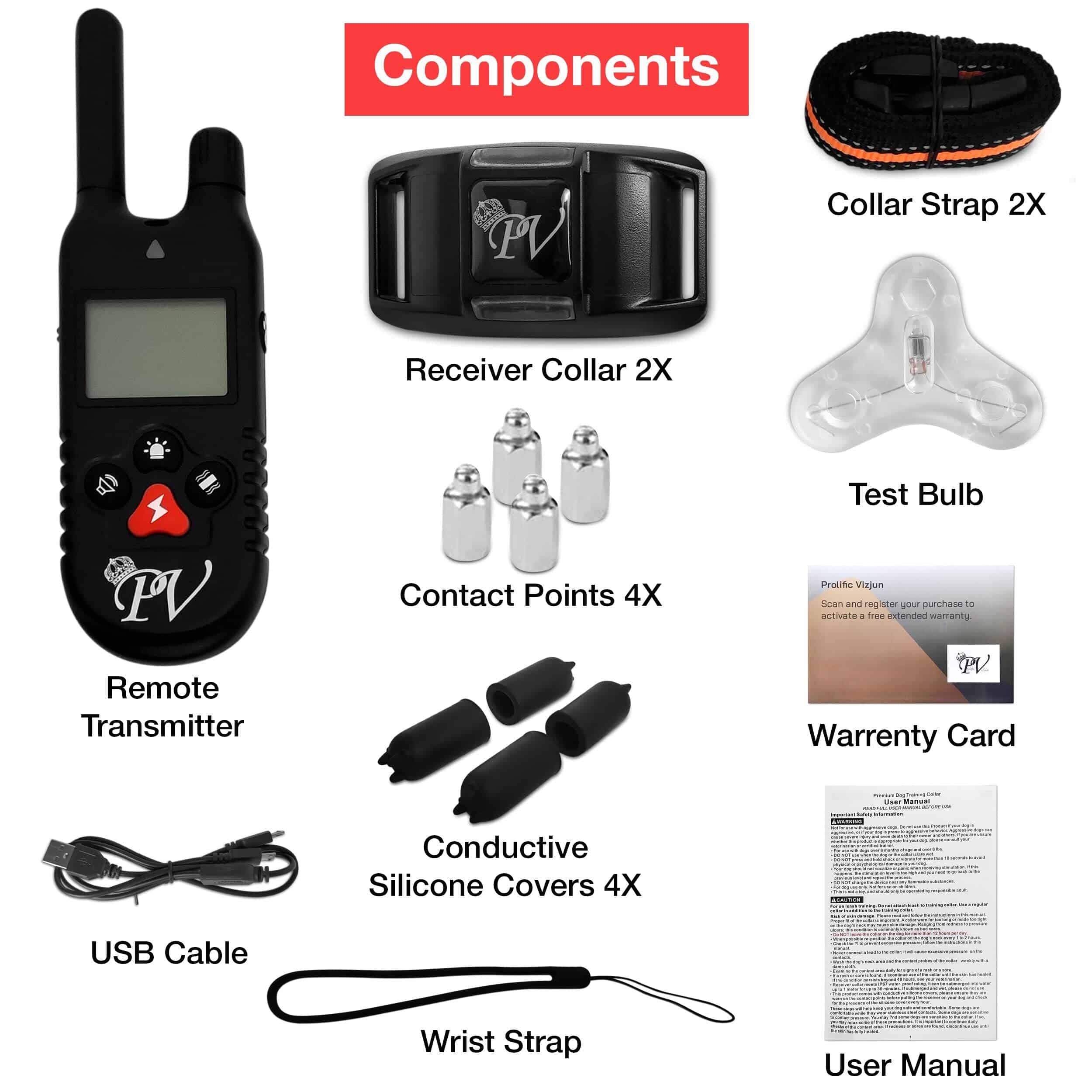 Collar de entrenamiento para perros para 2 perros, alcance - Imagen 10