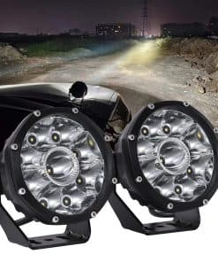 BLUEMOTOR Foco de LED 9 Pulgadas Redondo Luces de Offroad